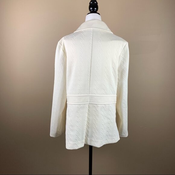 Vintage  70's Glenayr Kitten Ivory Blazer - Picture 2 of 13